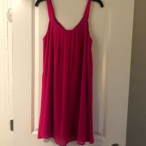 Hot Pink Dress, bow in back, size Medium